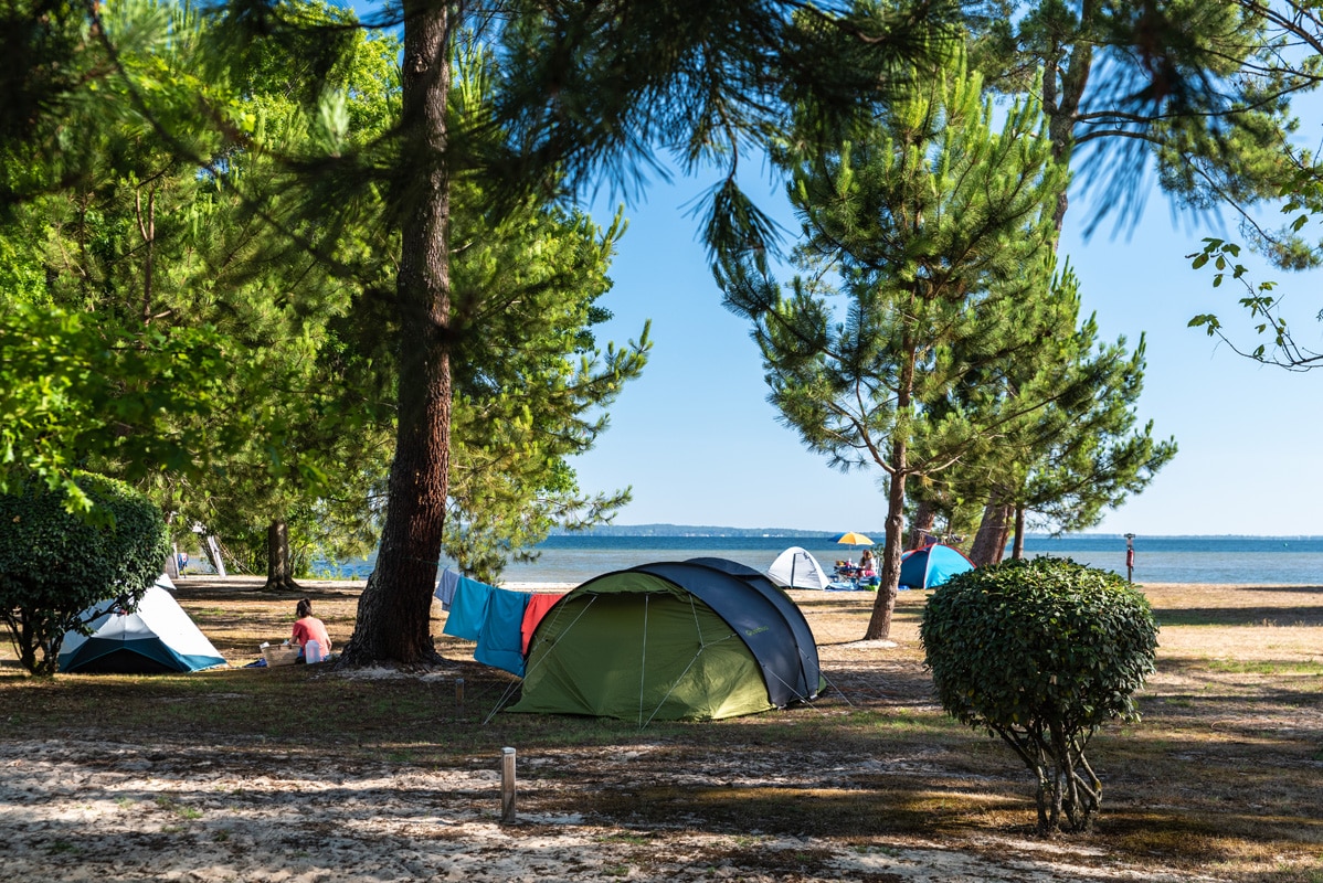 Camping MS Vacances Le Navarrosse - emplacement tente vue mer